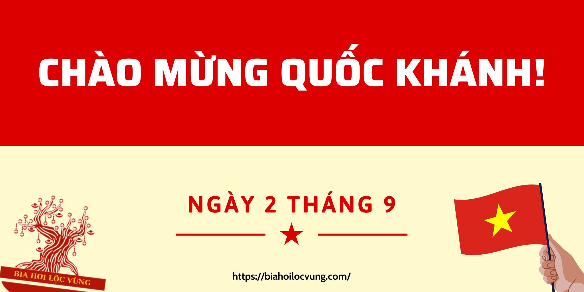 BIA HƠI LỘC VỪNG CHÀO MỪNG MÙNG 2 THÁNG 9