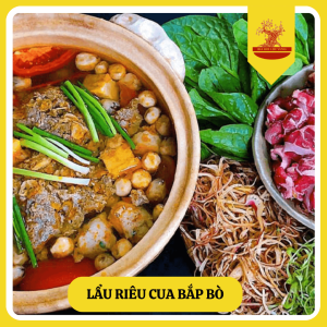 LẨU RIÊU CUA BẮP BÒ